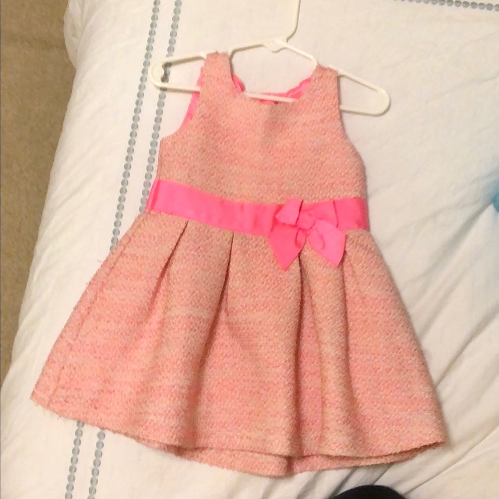 2T Beautiful pink melon dress. Autumn/Winter time.
